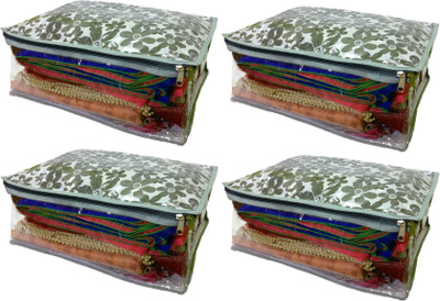 

Addyz Floral Pack of 4 Large Printed Saree Salwar Shirt Bedsheet Storage Cover Bag Organizer(Multicolor)