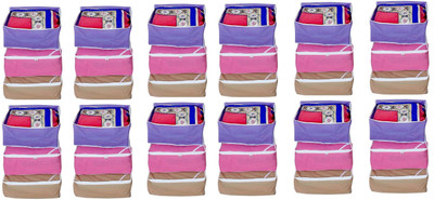 

Fashion Bizz Multi Saree Cover- 36 Pcs RBP-36(Red, Brown, Purple)