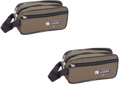 

Kuber Industries Designer Multi purpose Kit, Shaving kit, Travelling Kit (Canvas) Set Of 2 Pcs SLT006(Multicolor)