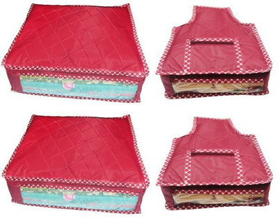 

Ombags & More Saree Cover Combo Of 2 And Blouse Cover Combo Of 2 bb044(Maroon)