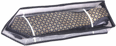 Srajanaa Silver Tie Cover Wardrobe Organiser With Zip Closure SR 126 Black Srajanaa Garment Covers