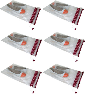 

Addyz Printed Pack of 6 Wet Clothes Pouch Shoe Sandal Footwear Regular(Cream)