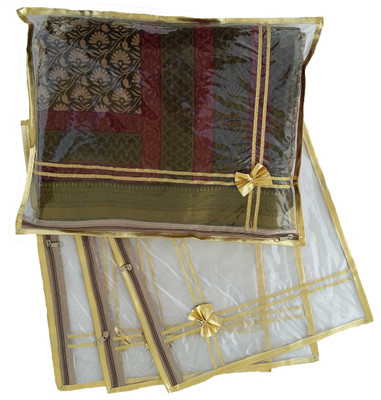 

Indi Bargain Golden Plastic Single Saree Cover(Golden)