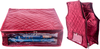 

Annapurna Sales Designer 5 Inch Height Side Transparent Large Saree and Blouse Cover - Set of 2 Pcs. Maroon00310(Maroon)