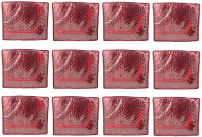 

Annapurna Sales Maroon Small Satin Saree Cover - Set of 12 Pcs. Pouch(Maroon)
