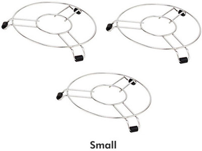 

Nalini Table Ring Combo Small Gas Cylinder Trolley(Silver, Black)