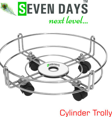 

Seven Days Gas Cylinder Trolley(Steel, Pack of 1)