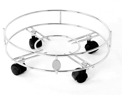 

Kitchen Design Home Use Gas Cylinder Trolley(Silver, Pack of 1)