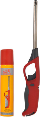AGNI FLAME LIGHTER Plastic Gas Lighter(Red, Blue, White, Pack of 1)