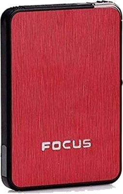 Focus Brass Electronic Gas Lighter(Black, Silver, Red, Gold, Pack of 1)