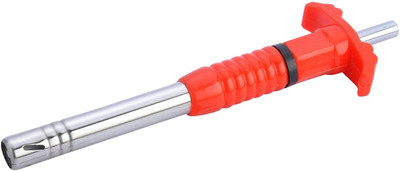 

VR Delux Stainless Steel, Plastic Gas Lighter(Red, Steel, Pack of 1)
