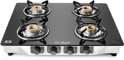 

Ideale Chrome Stainless Steel Manual Gas Stove(4 Burners)