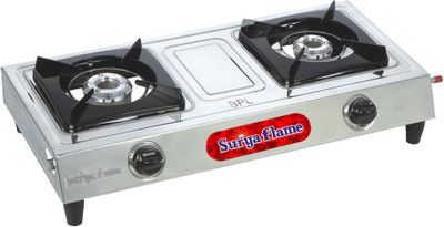 

Suryaflame BPL Stainless Steel Manual Gas Stove(2 Burners)