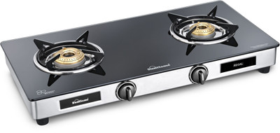 SUNFLAME LPG STOVE GT 2B REGAL SS Glass, Stainless Steel Manual Gas Stove(2 Burners)