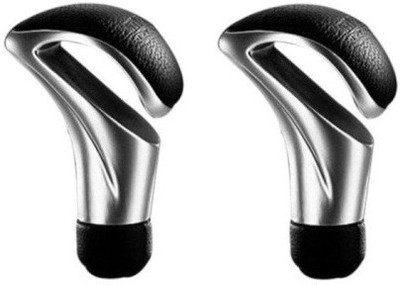 

ACCESSOREEZ Stainless steel, leather Gear Knob For(Black, Silver)