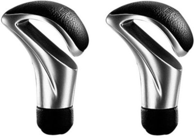 

Nimarketing Leather, Stainless Steel Gear Knob For Universal Universal(Silver, Black)