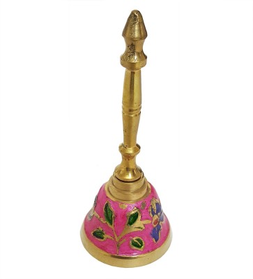 MEHRUNNISA Pink Design Ghanti Brass Pooja Bell(Gold, Pack of 1)