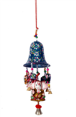 

Craft Trade Blue Ganesh hanging Wooden Decorative Bell(Multicolor, Pack of 1)