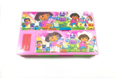 

Kidofash Jumbo Pencil Box Plastic Geometry Boxes(Multicolor)