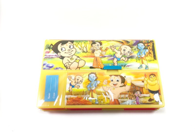 

Kidofash Jumbo Pencil Box Plastic Geometry Boxes(Multicolor)