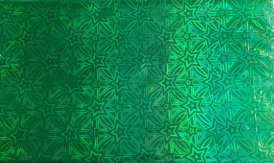 

NG 3d Hologram Star Plastic Gift Wrapper(Green)