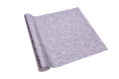 

Star Silver Metallic Criss-Cross Pattern Italian Paper Gift Wrapper(Silver)