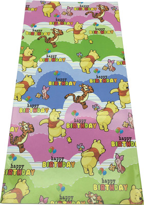 

Funcart Winnie the pooh cloud effect wrapping paper (10 pcs/pack) Pooh paper Gift Wrapper(Mutlicolor)