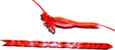 

Pin to Pen Gift Wrapping Ribbon Red Flower Plastic Gift Wrapper(Multicolor)