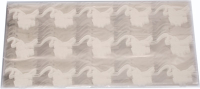 

Gathbandhan Tranparent Base Flower Plastic Gift Wrapper(White)