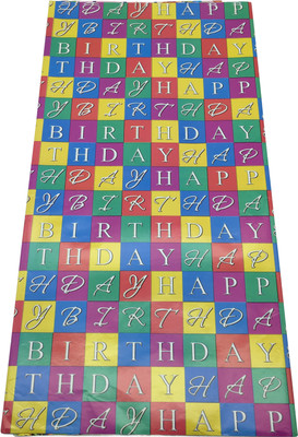

Funcart Happy birthday blocks wrapping paper (10 pcs/pack) Happy Birthdaty paper Gift Wrapper(Mutlicolor)