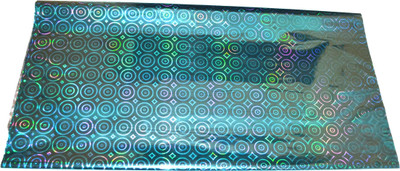 

Pin to Pen Gift Wrapping Holographic Sheet 19 Inch Blue Circles Plastic Gift Wrapper(Blue)