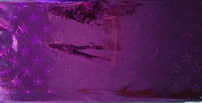 

NG 3d Hologram Plastic Gift Wrapper(Purple)