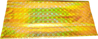 

Pin to Pen Gift Wrapping Holographic Sheet 19 Inch Yellow Stars Star Plastic Gift Wrapper(Yellow)