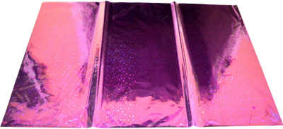 

Pin to Pen Gift Wrapping Holographic Sheet 17 Inch Purple Checkers Plastic Gift Wrapper(Purple)
