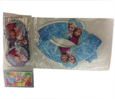 

Funcart Frozen Cupcake wrappers & toppers ( 24 pcs in a pack) princess paper Gift Wrapper(Mutlicolor)