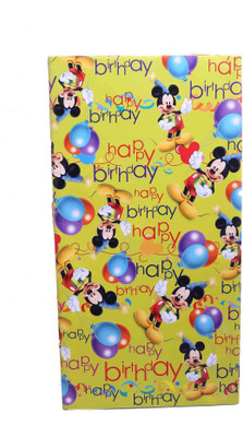 

Funcart Happy birthday Mickey mouse wrapping paper (10 pcs/pack) Mickey mouse paper Gift Wrapper(Mutlicolor)