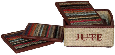 

Clubb JUTE COASTER WITH BOX Natural Jute Gift Wrapper(Natural)