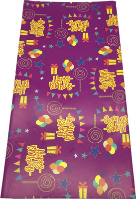 

Funcart Purple happy birthday wrapping paper (10pcs/pack) Happy Birthdaty paper Gift Wrapper(Mutlicolor)