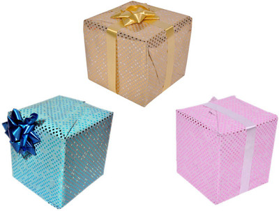 

Star Polka Dots Combo Metallic Italian Sheets Gift Wrapper(Multicolor)