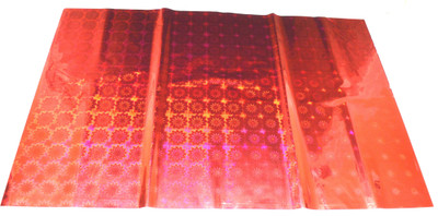 

Pin to Pen Gift Wrapping Holographic Sheet 17 Inch Cherry Red Flower Plastic Gift Wrapper(Red)