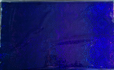 

NG 3D Hologram Star plastic Gift Wrapper(Blue)