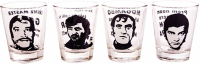 EK DO DHAI Pack of 4 VillSht Glass Set 60 ml, Glass EK DO DHAI Bar Glasses