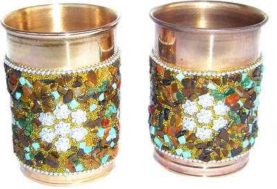 53% OFF on Rastogi Handicrafts (Pack of 2) MSC-2GL Glass Set(250 ml, Copper) 53% OFF on Rastogi Handicrafts (Pack of 2) MSC-2GL Glass Set(250 ml, Copper)