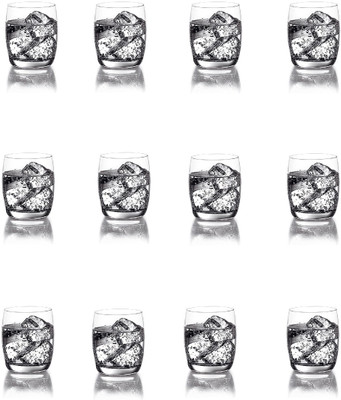 Ocean (Pack of 12) GO/Ivory whisky Glass Glass Set(320 ml, Glass)