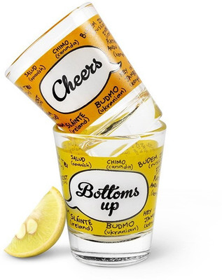 Happily Unmarried Glass Set(60 ml, White, Pack of 2)