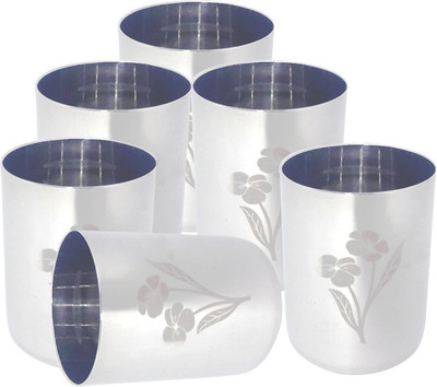 

bartan hub FGK2 Glass(Steel, 350 ml, Steel, Pack of 6)