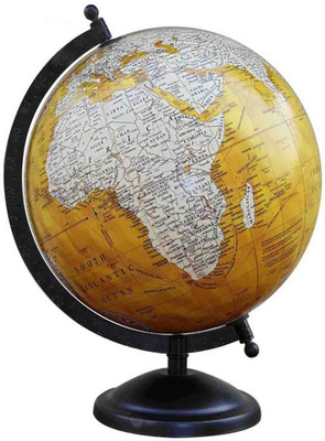 

ThunderFit Original Globe Table Top Political World Globe(Medium Blue)