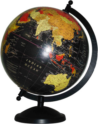 

Globes wg3 Desk & Table Top Physical World Globe(Medium Black)