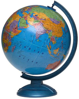 

Awals Educational Rotating Approx. 8 inches. Desk & Table Top Political World Globe(Medium Blue)