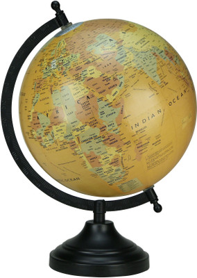 

Globeskart Designer Mustard Multicolour Desk & Table Top Political World Globe(Medium Mustard)